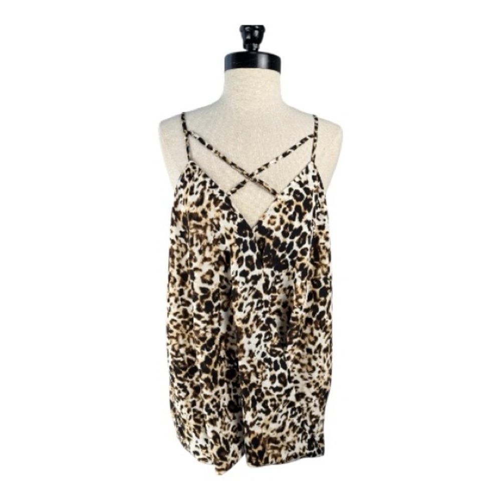 Thalia Leopard Print Camisole Top size Large NWT